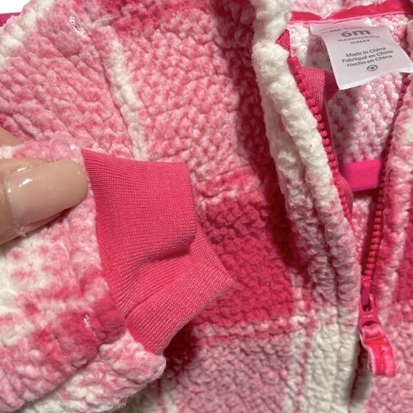 Carter’s Baby Hooded Sherpa Jumpsuit, 6 Months - Picture 5 of 8